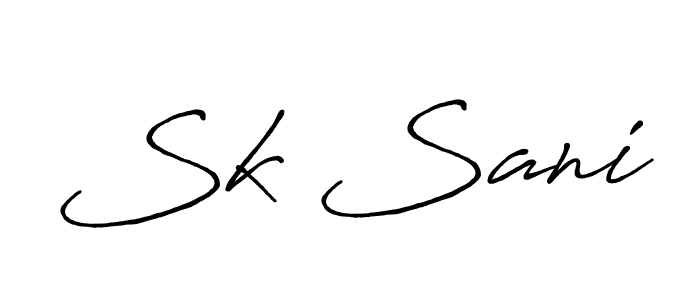 It looks lik you need a new signature style for name Sk Sani. Design unique handwritten (Antro_Vectra_Bolder) signature with our free signature maker in just a few clicks. Sk Sani signature style 7 images and pictures png