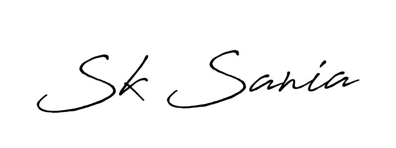 It looks lik you need a new signature style for name Sk Sania. Design unique handwritten (Antro_Vectra_Bolder) signature with our free signature maker in just a few clicks. Sk Sania signature style 7 images and pictures png