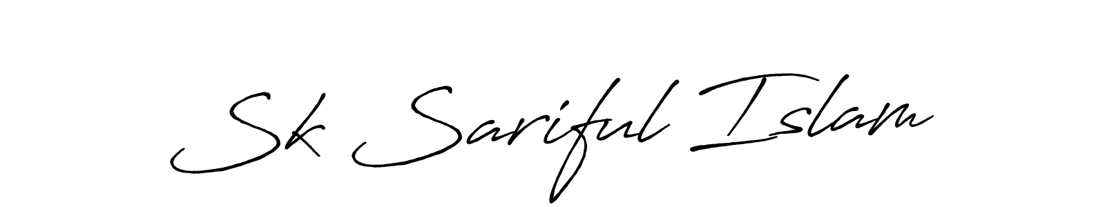 How to make Sk Sariful Islam signature? Antro_Vectra_Bolder is a professional autograph style. Create handwritten signature for Sk Sariful Islam name. Sk Sariful Islam signature style 7 images and pictures png