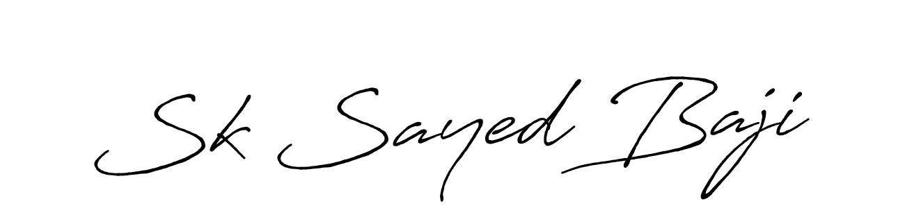 Sk Sayed Baji stylish signature style. Best Handwritten Sign (Antro_Vectra_Bolder) for my name. Handwritten Signature Collection Ideas for my name Sk Sayed Baji. Sk Sayed Baji signature style 7 images and pictures png