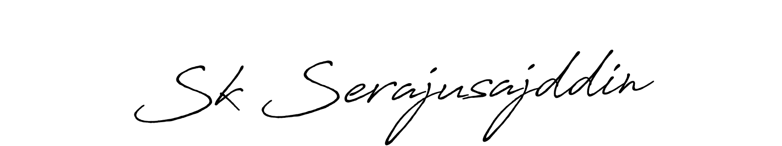 Sk Serajusajddin stylish signature style. Best Handwritten Sign (Antro_Vectra_Bolder) for my name. Handwritten Signature Collection Ideas for my name Sk Serajusajddin. Sk Serajusajddin signature style 7 images and pictures png
