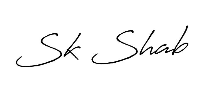 if you are searching for the best signature style for your name Sk Shab. so please give up your signature search. here we have designed multiple signature styles  using Antro_Vectra_Bolder. Sk Shab signature style 7 images and pictures png