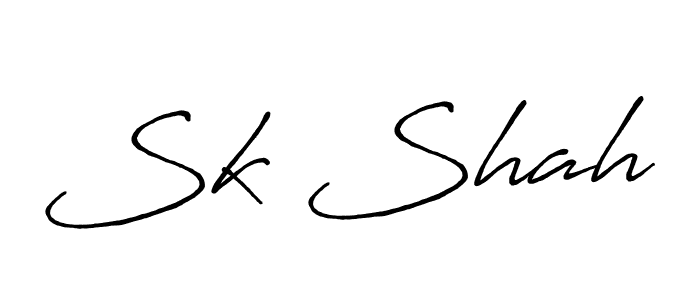 Once you've used our free online signature maker to create your best signature Antro_Vectra_Bolder style, it's time to enjoy all of the benefits that Sk Shah name signing documents. Sk Shah signature style 7 images and pictures png