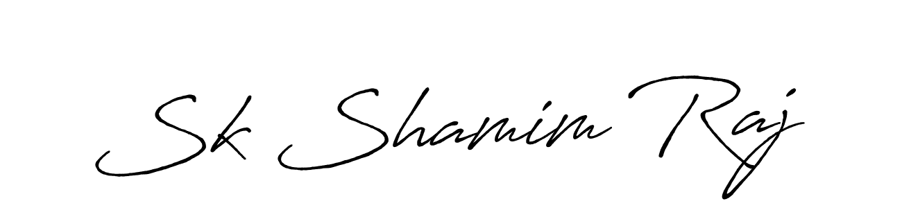 Design your own signature with our free online signature maker. With this signature software, you can create a handwritten (Antro_Vectra_Bolder) signature for name Sk Shamim Raj. Sk Shamim Raj signature style 7 images and pictures png