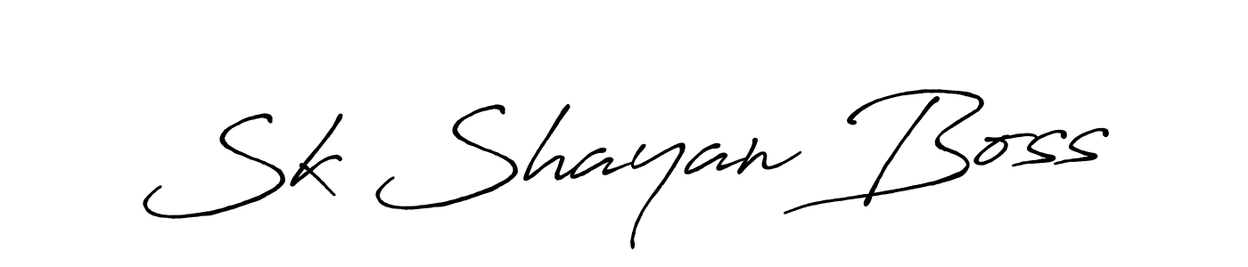 Also we have Sk Shayan Boss name is the best signature style. Create professional handwritten signature collection using Antro_Vectra_Bolder autograph style. Sk Shayan Boss signature style 7 images and pictures png