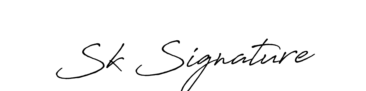 How to Draw Sk Signature signature style? Antro_Vectra_Bolder is a latest design signature styles for name Sk Signature. Sk Signature signature style 7 images and pictures png