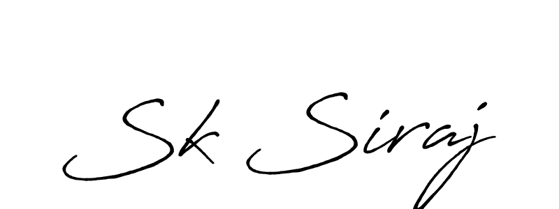 Also You can easily find your signature by using the search form. We will create Sk Siraj name handwritten signature images for you free of cost using Antro_Vectra_Bolder sign style. Sk Siraj signature style 7 images and pictures png