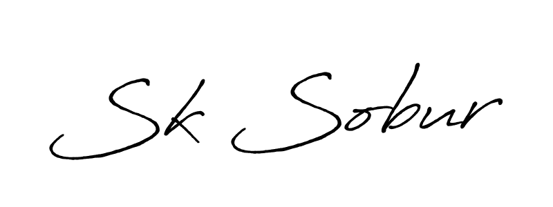 Make a beautiful signature design for name Sk Sobur. With this signature (Antro_Vectra_Bolder) style, you can create a handwritten signature for free. Sk Sobur signature style 7 images and pictures png