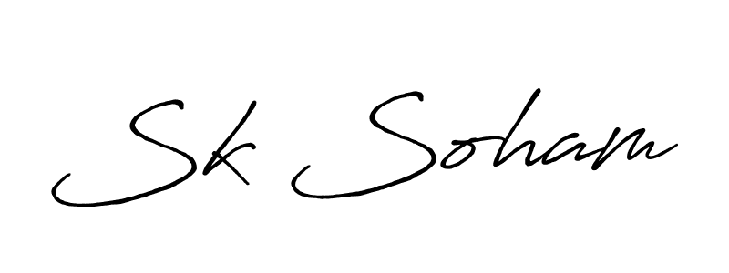 Also You can easily find your signature by using the search form. We will create Sk Soham name handwritten signature images for you free of cost using Antro_Vectra_Bolder sign style. Sk Soham signature style 7 images and pictures png