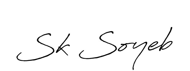 Sk Soyeb stylish signature style. Best Handwritten Sign (Antro_Vectra_Bolder) for my name. Handwritten Signature Collection Ideas for my name Sk Soyeb. Sk Soyeb signature style 7 images and pictures png