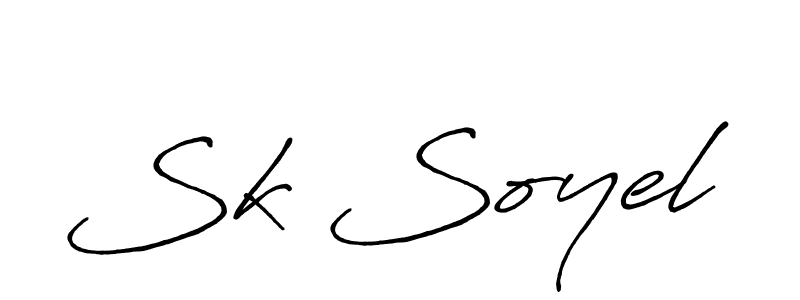 Use a signature maker to create a handwritten signature online. With this signature software, you can design (Antro_Vectra_Bolder) your own signature for name Sk Soyel. Sk Soyel signature style 7 images and pictures png