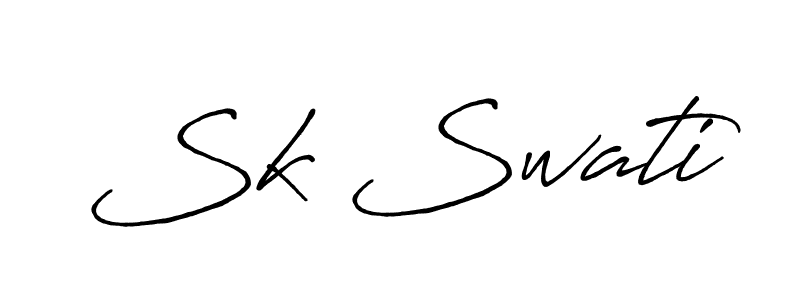 Once you've used our free online signature maker to create your best signature Antro_Vectra_Bolder style, it's time to enjoy all of the benefits that Sk Swati name signing documents. Sk Swati signature style 7 images and pictures png