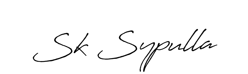 if you are searching for the best signature style for your name Sk Sypulla. so please give up your signature search. here we have designed multiple signature styles  using Antro_Vectra_Bolder. Sk Sypulla signature style 7 images and pictures png