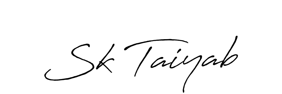 Create a beautiful signature design for name Sk Taiyab. With this signature (Antro_Vectra_Bolder) fonts, you can make a handwritten signature for free. Sk Taiyab signature style 7 images and pictures png