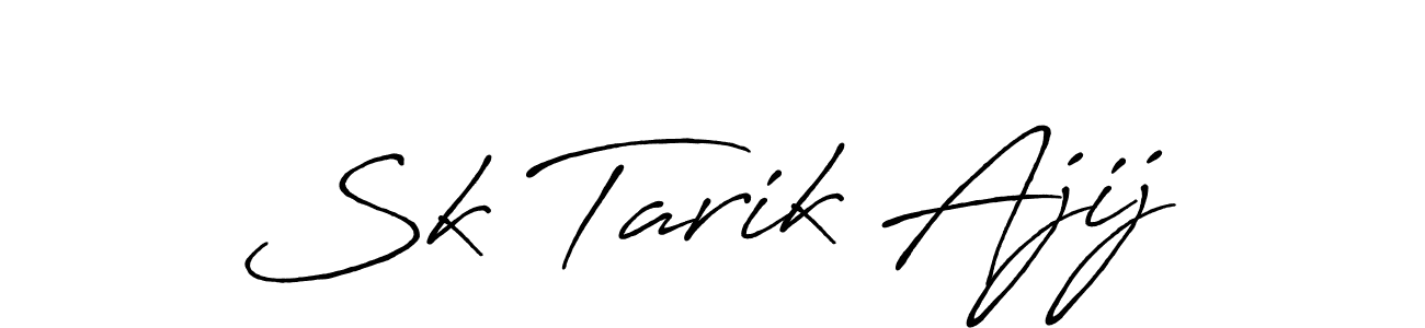 Once you've used our free online signature maker to create your best signature Antro_Vectra_Bolder style, it's time to enjoy all of the benefits that Sk Tarik Ajij name signing documents. Sk Tarik Ajij signature style 7 images and pictures png