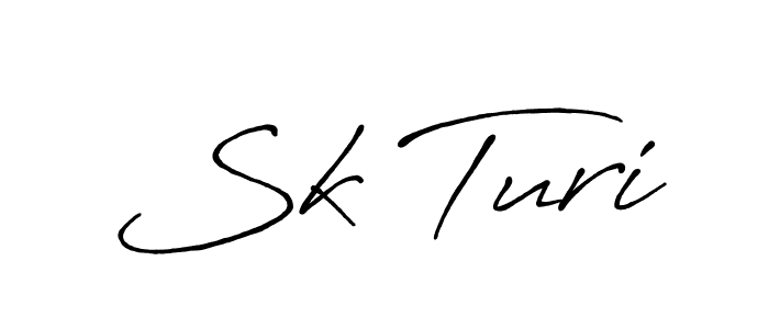 Also we have Sk Turi name is the best signature style. Create professional handwritten signature collection using Antro_Vectra_Bolder autograph style. Sk Turi signature style 7 images and pictures png