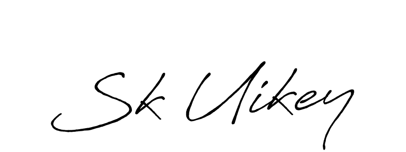 How to make Sk Uikey name signature. Use Antro_Vectra_Bolder style for creating short signs online. This is the latest handwritten sign. Sk Uikey signature style 7 images and pictures png