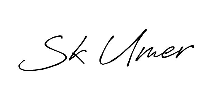 Also we have Sk Umer name is the best signature style. Create professional handwritten signature collection using Antro_Vectra_Bolder autograph style. Sk Umer signature style 7 images and pictures png