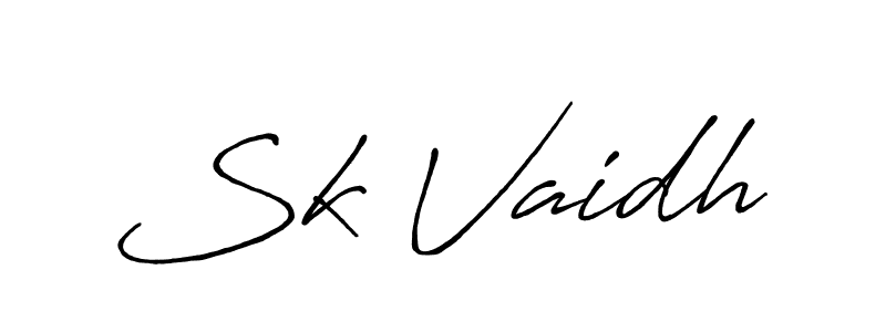 Antro_Vectra_Bolder is a professional signature style that is perfect for those who want to add a touch of class to their signature. It is also a great choice for those who want to make their signature more unique. Get Sk Vaidh name to fancy signature for free. Sk Vaidh signature style 7 images and pictures png