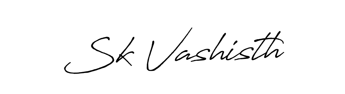 How to make Sk Vashisth signature? Antro_Vectra_Bolder is a professional autograph style. Create handwritten signature for Sk Vashisth name. Sk Vashisth signature style 7 images and pictures png
