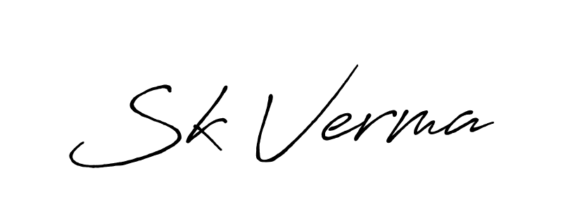 Antro_Vectra_Bolder is a professional signature style that is perfect for those who want to add a touch of class to their signature. It is also a great choice for those who want to make their signature more unique. Get Sk Verma name to fancy signature for free. Sk Verma signature style 7 images and pictures png