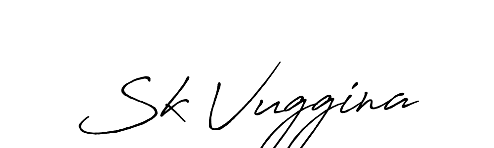 Also You can easily find your signature by using the search form. We will create Sk Vuggina name handwritten signature images for you free of cost using Antro_Vectra_Bolder sign style. Sk Vuggina signature style 7 images and pictures png