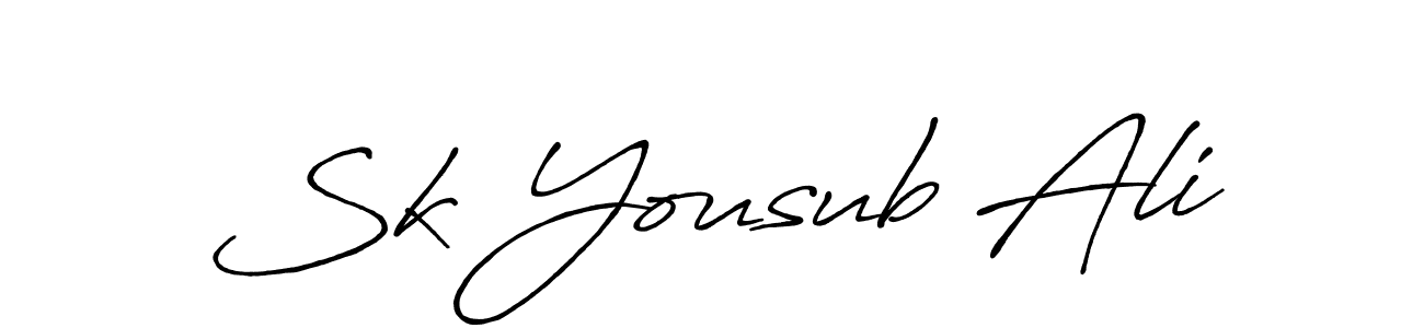 It looks lik you need a new signature style for name Sk Yousub Ali. Design unique handwritten (Antro_Vectra_Bolder) signature with our free signature maker in just a few clicks. Sk Yousub Ali signature style 7 images and pictures png