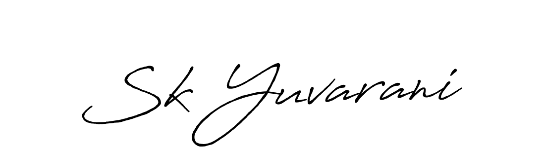 This is the best signature style for the Sk Yuvarani name. Also you like these signature font (Antro_Vectra_Bolder). Mix name signature. Sk Yuvarani signature style 7 images and pictures png