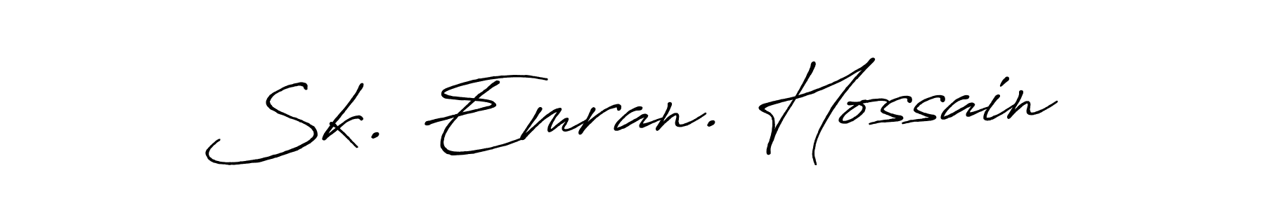 Create a beautiful signature design for name Sk. Emran. Hossain. With this signature (Antro_Vectra_Bolder) fonts, you can make a handwritten signature for free. Sk. Emran. Hossain signature style 7 images and pictures png