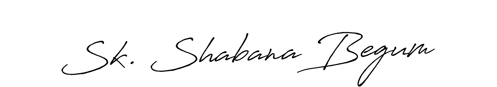 It looks lik you need a new signature style for name Sk. Shabana Begum. Design unique handwritten (Antro_Vectra_Bolder) signature with our free signature maker in just a few clicks. Sk. Shabana Begum signature style 7 images and pictures png