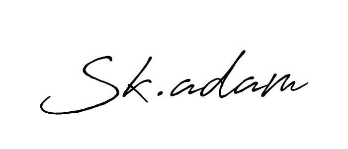 Best and Professional Signature Style for Sk.adam. Antro_Vectra_Bolder Best Signature Style Collection. Sk.adam signature style 7 images and pictures png