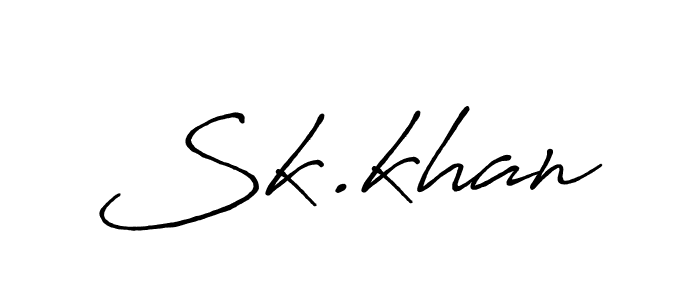 Also we have Sk.khan name is the best signature style. Create professional handwritten signature collection using Antro_Vectra_Bolder autograph style. Sk.khan signature style 7 images and pictures png