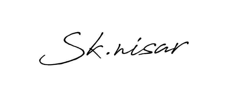 Make a beautiful signature design for name Sk.nisar. Use this online signature maker to create a handwritten signature for free. Sk.nisar signature style 7 images and pictures png