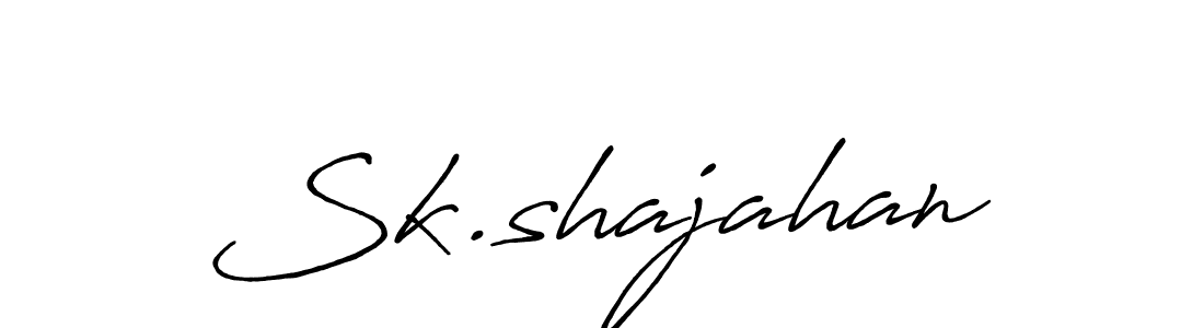Make a beautiful signature design for name Sk.shajahan. With this signature (Antro_Vectra_Bolder) style, you can create a handwritten signature for free. Sk.shajahan signature style 7 images and pictures png
