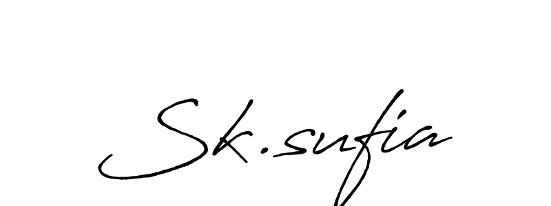 Make a beautiful signature design for name Sk.sufia. Use this online signature maker to create a handwritten signature for free. Sk.sufia signature style 7 images and pictures png