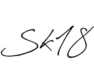 It looks lik you need a new signature style for name Sk18. Design unique handwritten (Antro_Vectra_Bolder) signature with our free signature maker in just a few clicks. Sk18 signature style 7 images and pictures png