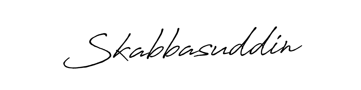 Design your own signature with our free online signature maker. With this signature software, you can create a handwritten (Antro_Vectra_Bolder) signature for name Skabbasuddin. Skabbasuddin signature style 7 images and pictures png