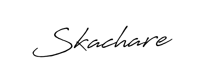 Make a beautiful signature design for name Skachare. With this signature (Antro_Vectra_Bolder) style, you can create a handwritten signature for free. Skachare signature style 7 images and pictures png