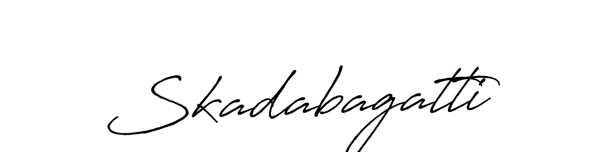 You should practise on your own different ways (Antro_Vectra_Bolder) to write your name (Skadabagatti) in signature. don't let someone else do it for you. Skadabagatti signature style 7 images and pictures png