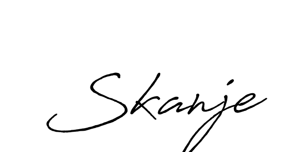 Also You can easily find your signature by using the search form. We will create Skanje name handwritten signature images for you free of cost using Antro_Vectra_Bolder sign style. Skanje signature style 7 images and pictures png
