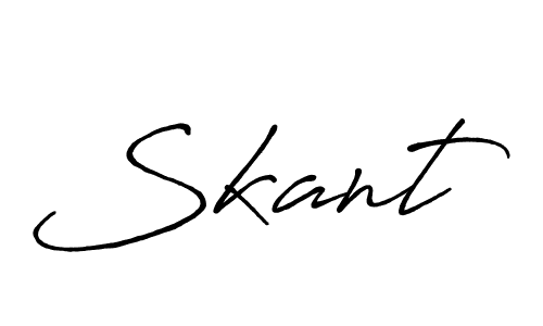How to Draw Skant signature style? Antro_Vectra_Bolder is a latest design signature styles for name Skant. Skant signature style 7 images and pictures png