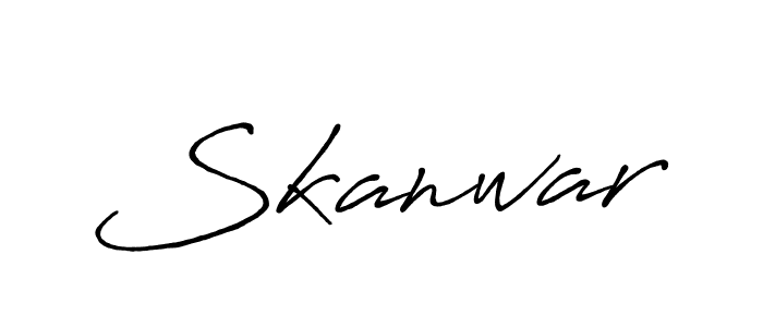 You should practise on your own different ways (Antro_Vectra_Bolder) to write your name (Skanwar) in signature. don't let someone else do it for you. Skanwar signature style 7 images and pictures png