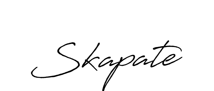 Create a beautiful signature design for name Skapate. With this signature (Antro_Vectra_Bolder) fonts, you can make a handwritten signature for free. Skapate signature style 7 images and pictures png