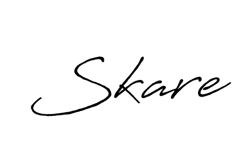 How to make Skare signature? Antro_Vectra_Bolder is a professional autograph style. Create handwritten signature for Skare name. Skare signature style 7 images and pictures png