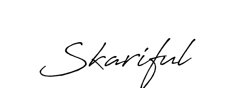 Make a beautiful signature design for name Skariful. Use this online signature maker to create a handwritten signature for free. Skariful signature style 7 images and pictures png