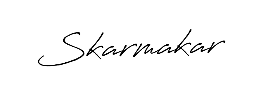 Make a beautiful signature design for name Skarmakar. With this signature (Antro_Vectra_Bolder) style, you can create a handwritten signature for free. Skarmakar signature style 7 images and pictures png