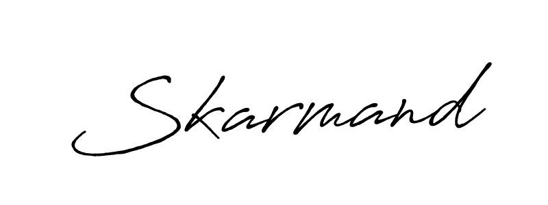 Also You can easily find your signature by using the search form. We will create Skarmand name handwritten signature images for you free of cost using Antro_Vectra_Bolder sign style. Skarmand signature style 7 images and pictures png