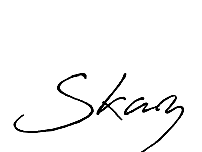 Make a short Skaz signature style. Manage your documents anywhere anytime using Antro_Vectra_Bolder. Create and add eSignatures, submit forms, share and send files easily. Skaz signature style 7 images and pictures png