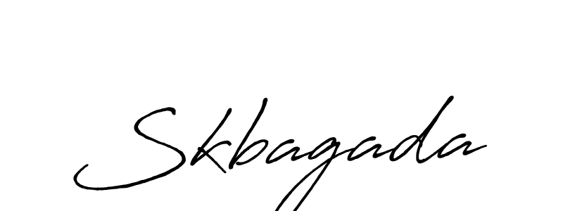 Create a beautiful signature design for name Skbagada. With this signature (Antro_Vectra_Bolder) fonts, you can make a handwritten signature for free. Skbagada signature style 7 images and pictures png
