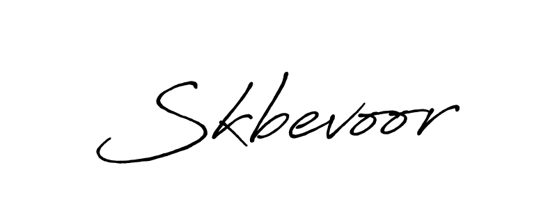 Use a signature maker to create a handwritten signature online. With this signature software, you can design (Antro_Vectra_Bolder) your own signature for name Skbevoor. Skbevoor signature style 7 images and pictures png